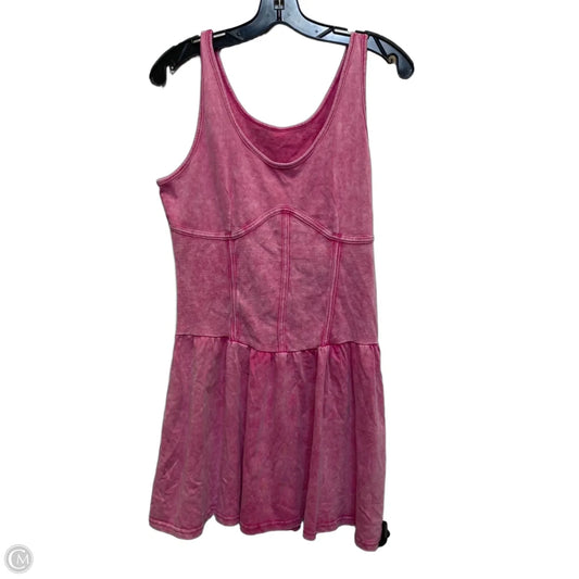 Dress Casual Short By Clothes Mentor In Pink, Size: Xl