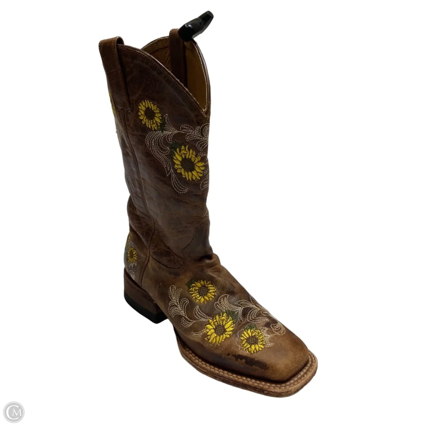 Boots Western By Shyanne In Brown & Yellow, Size: 7.5
