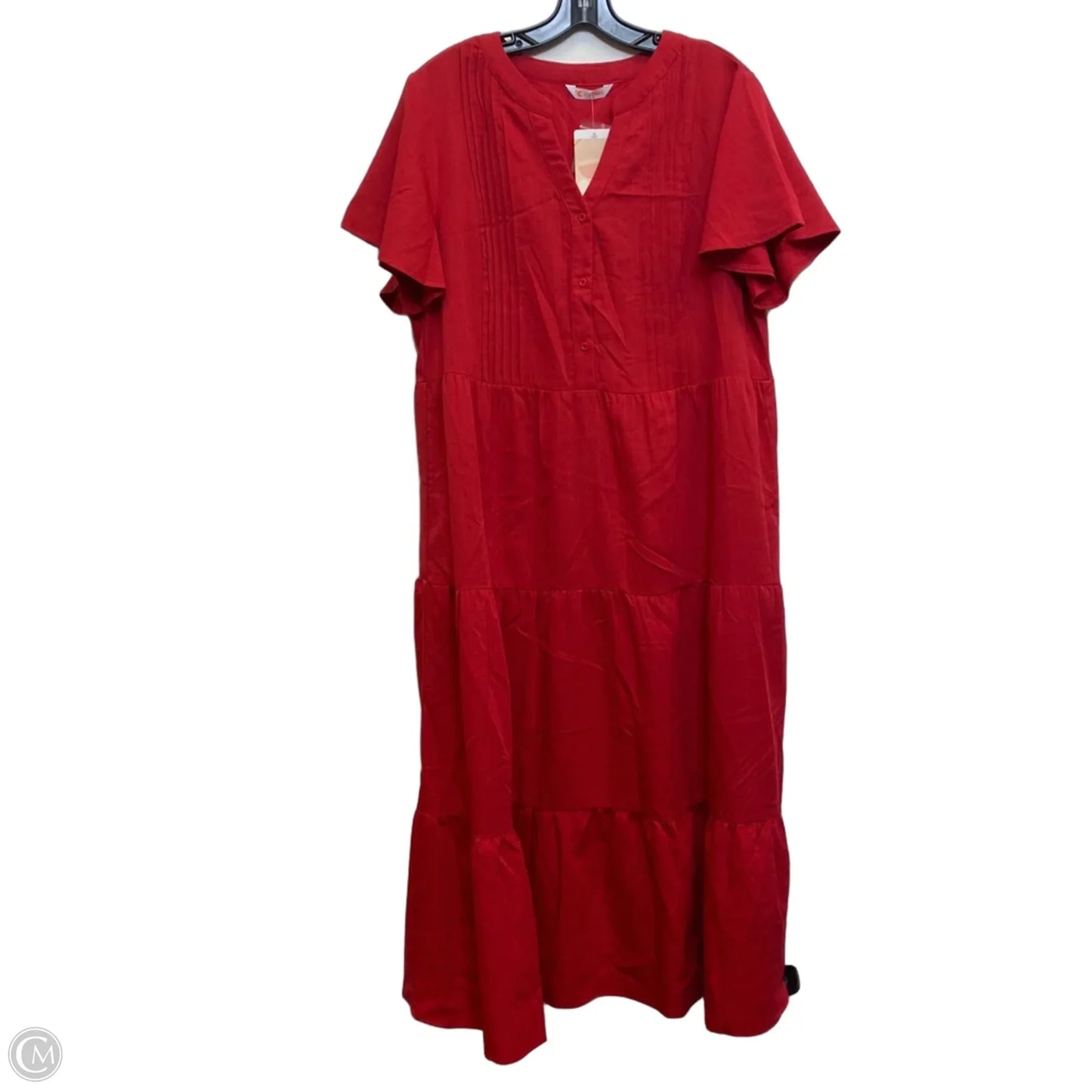 Dress Casual Maxi By Kirundo In Red, Size: Xl