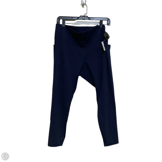 Athletic Leggings By Spyder In Navy, Size: Xl