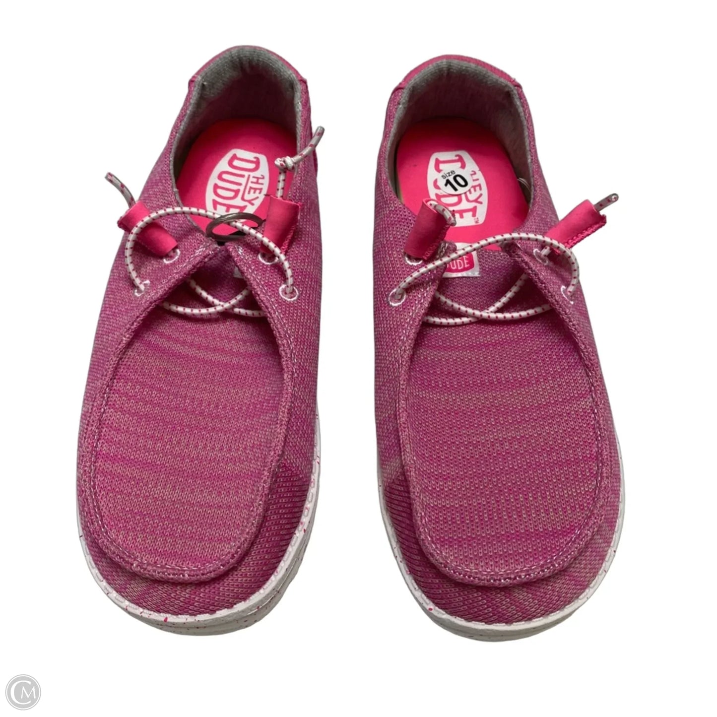 Shoes Flats By Hey Dude In Pink, Size: 10