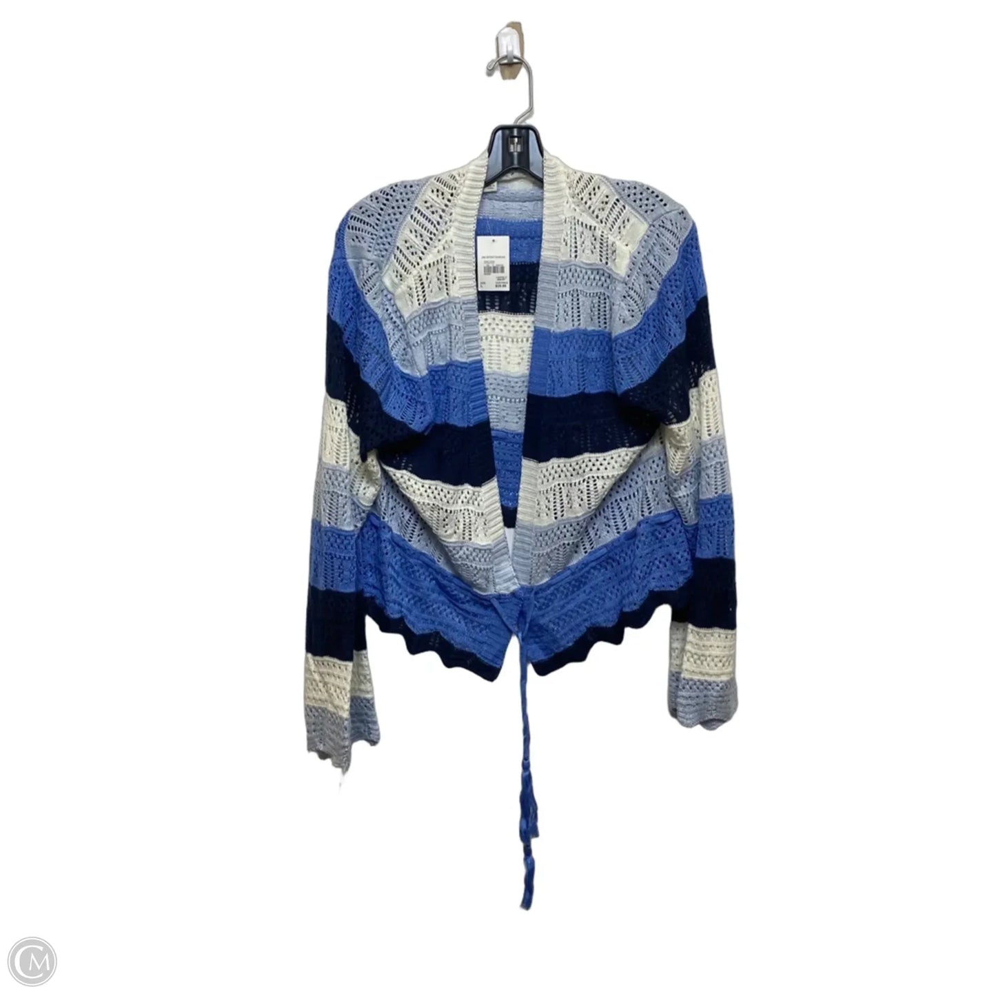 Cardigan By Cato In Blue & White, Size: L