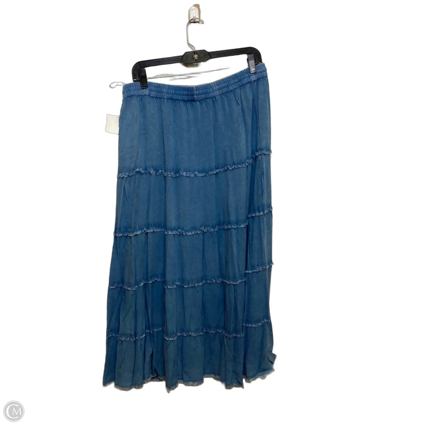 Skirt Maxi By Cato In Blue, Size: L