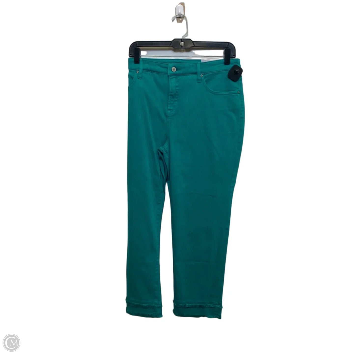 Jeans Straight By Chicos In Green, Size: 12
