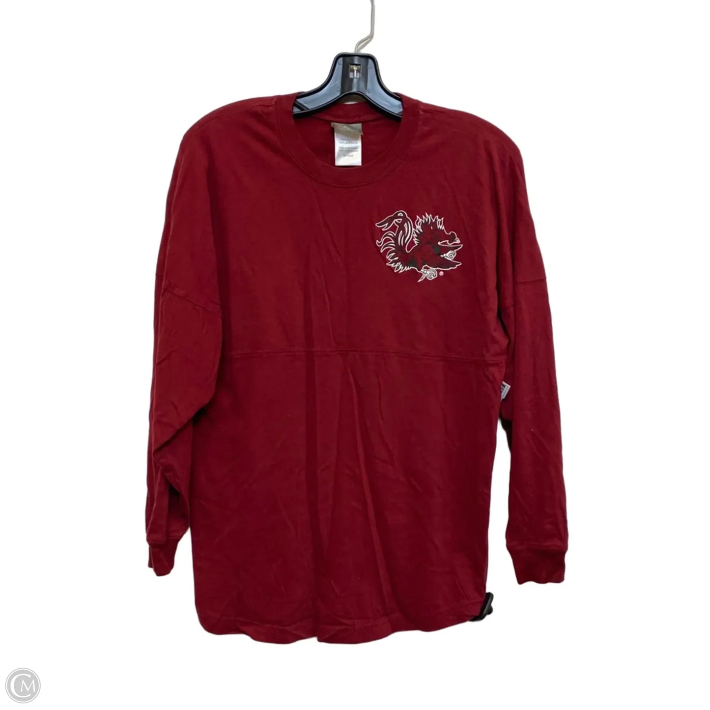 Top Long Sleeve By Knights Apparel In Red, Size: S