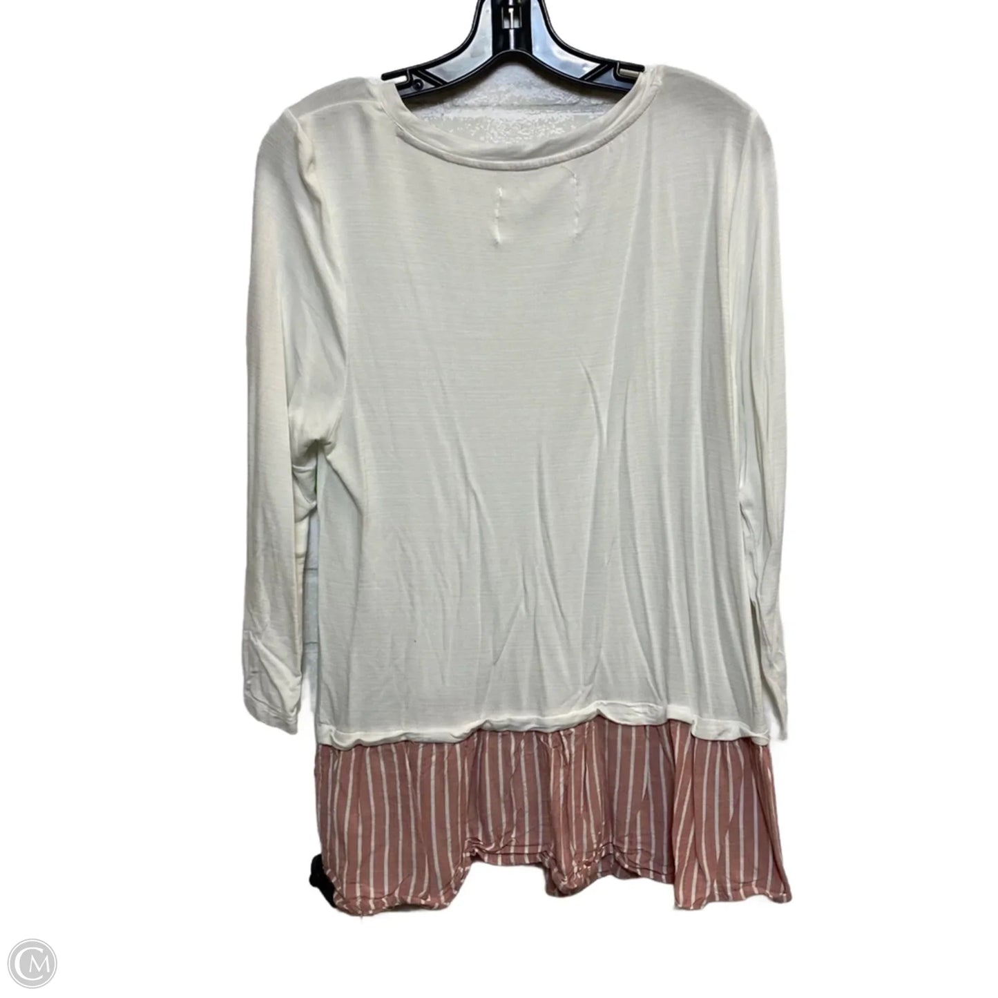 Top Long Sleeve By Cupio In White, Size: Xl