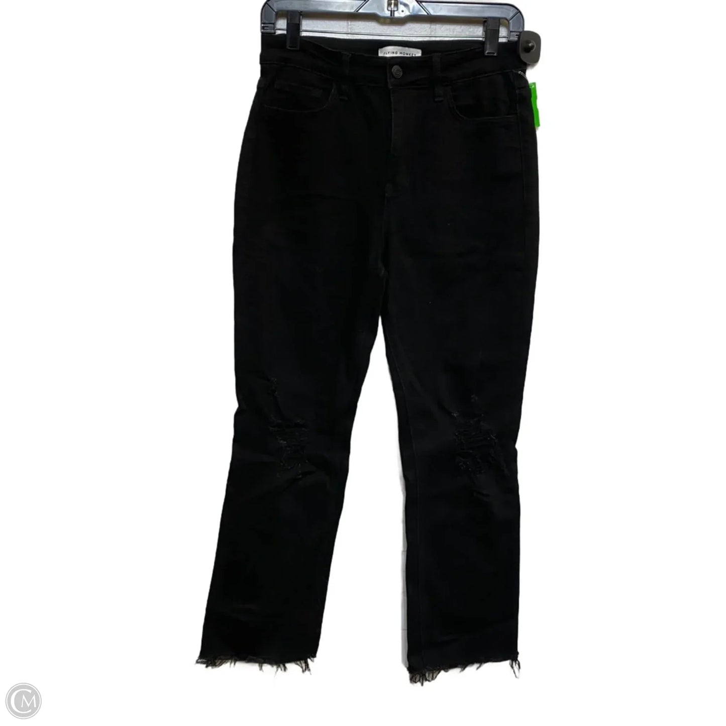 Jeans Straight By Flying Monkey In Black, Size: 6