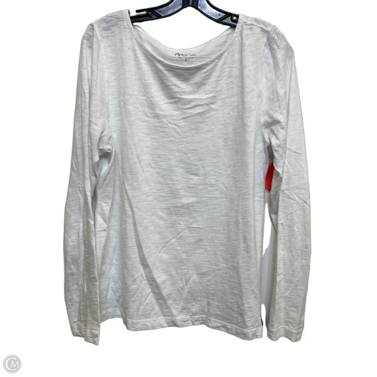 Top Long Sleeve Basic By J. Crew In White, Size: L