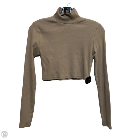 Top Long Sleeve Basic By Forever 21 In Brown, Size: S