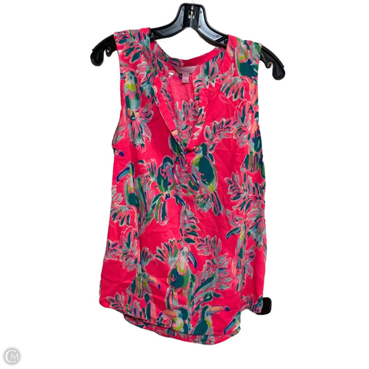 Top Sleeveless Designer By Lilly Pulitzer In Pink, Size: M