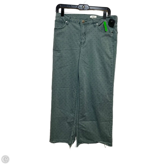 Jeans Cropped By Easel In Green, Size: L