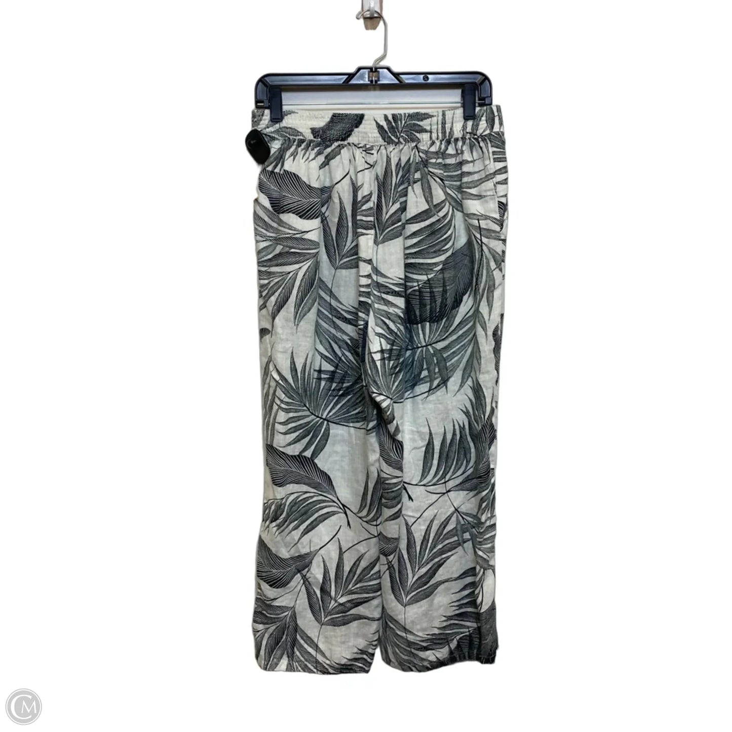 Pants Linen By Tahari In Black & White, Size: M