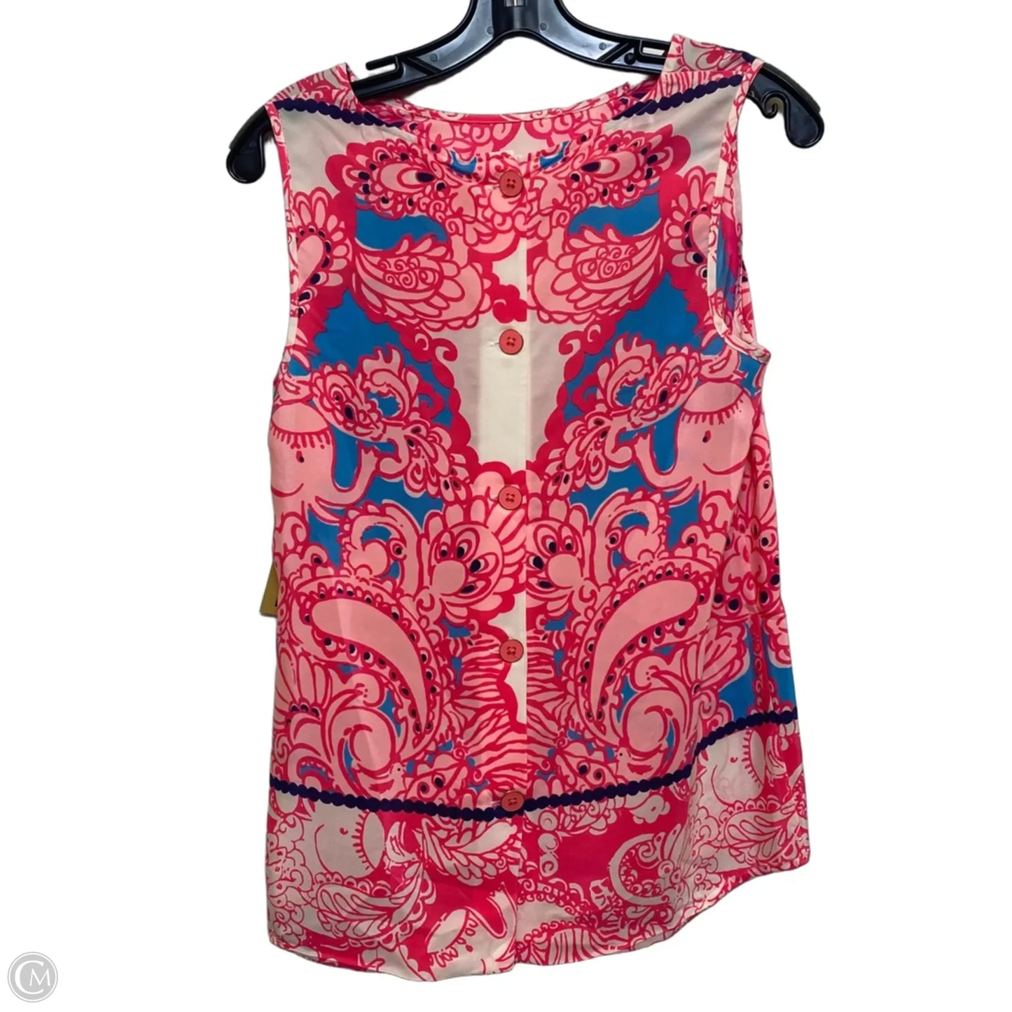 Top Sleeveless Designer By Lilly Pulitzer In Pink, Size: S