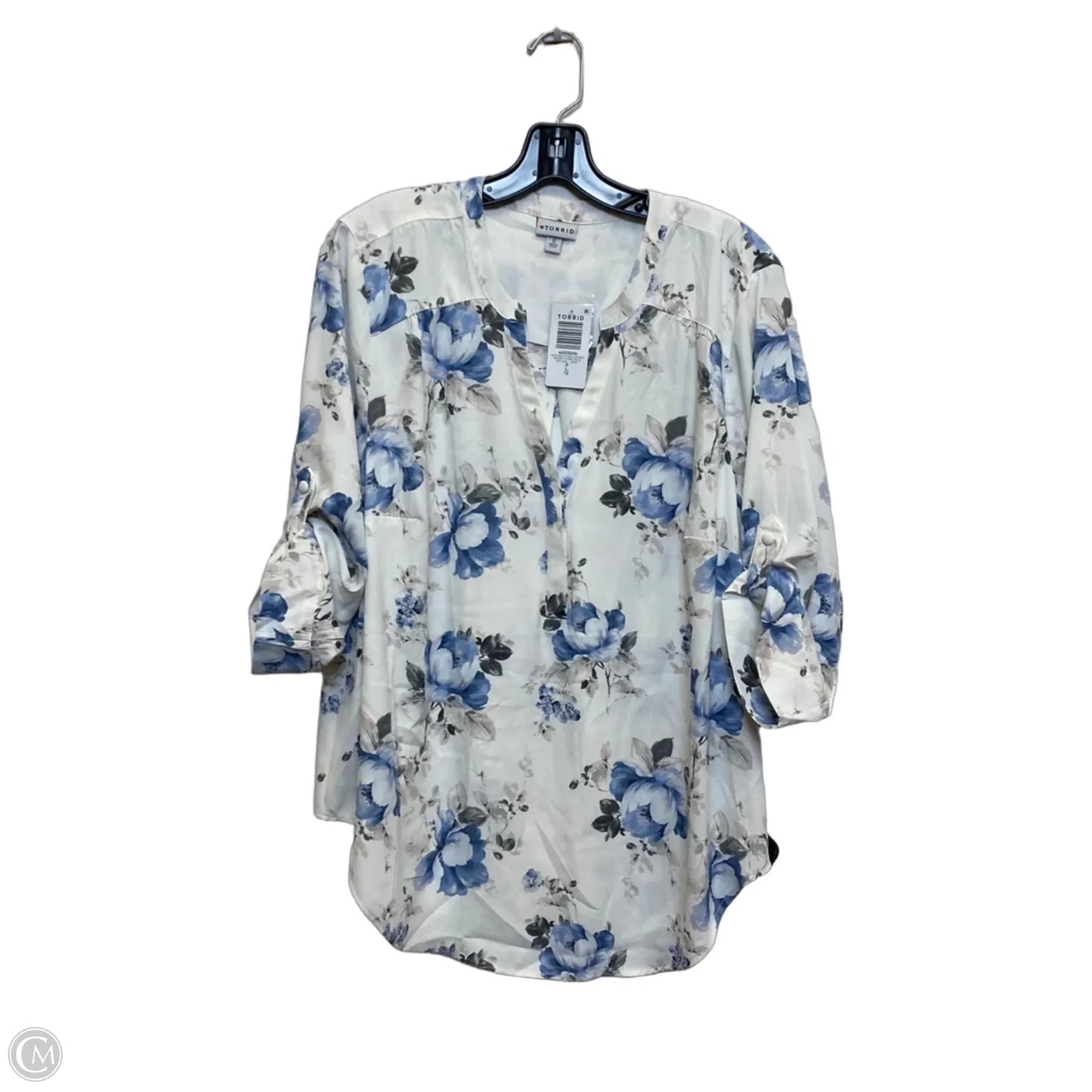 Top Long Sleeve By Torrid In White, Size: L