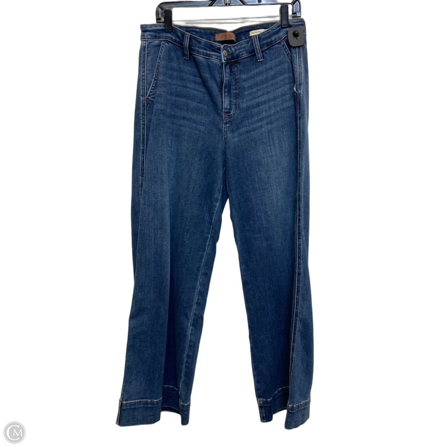 Jeans Wide Leg By Judy Blue In Blue Denim, Size: 14