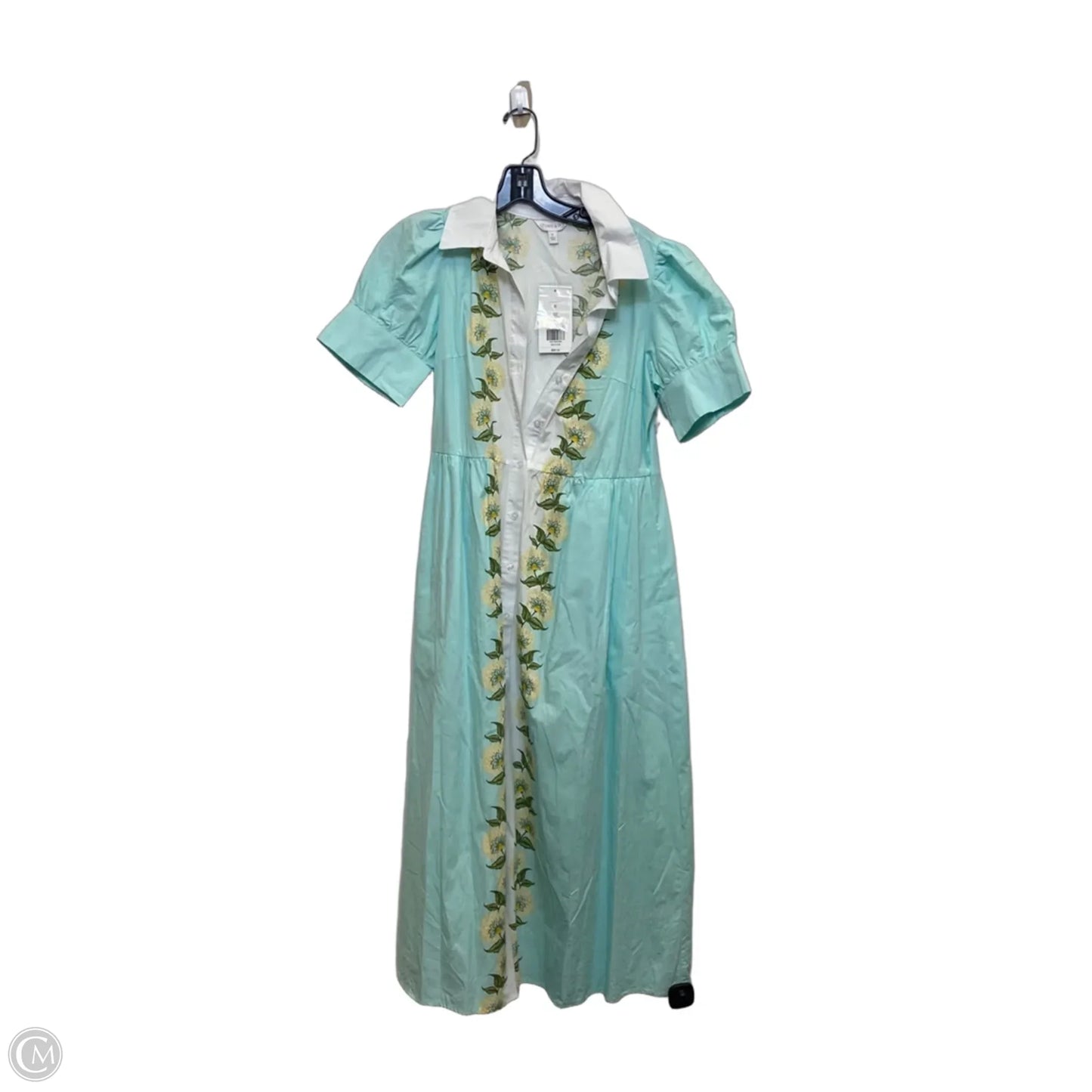 Dress Casual Maxi By Crown And Ivy In Blue & White, Size: S