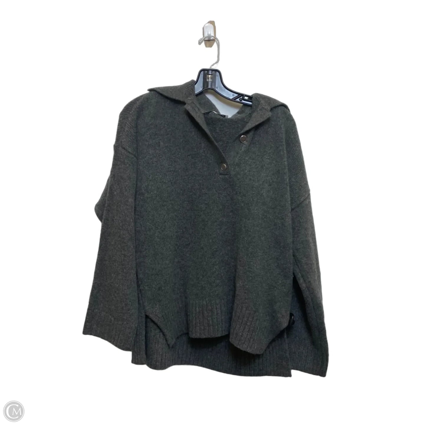 Sweater By Abercrombie And Fitch In Grey, Size: M