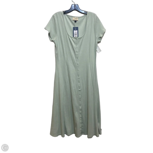 Dress Casual Midi By Universal Thread In Green, Size: Xl
