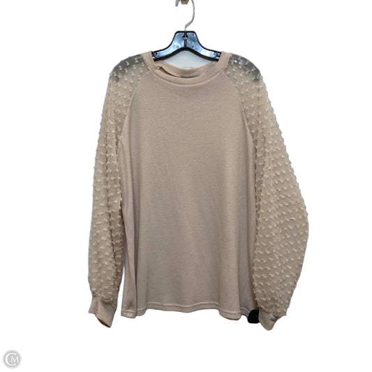 Top Long Sleeve By Miholl In Pink, Size: Xxl