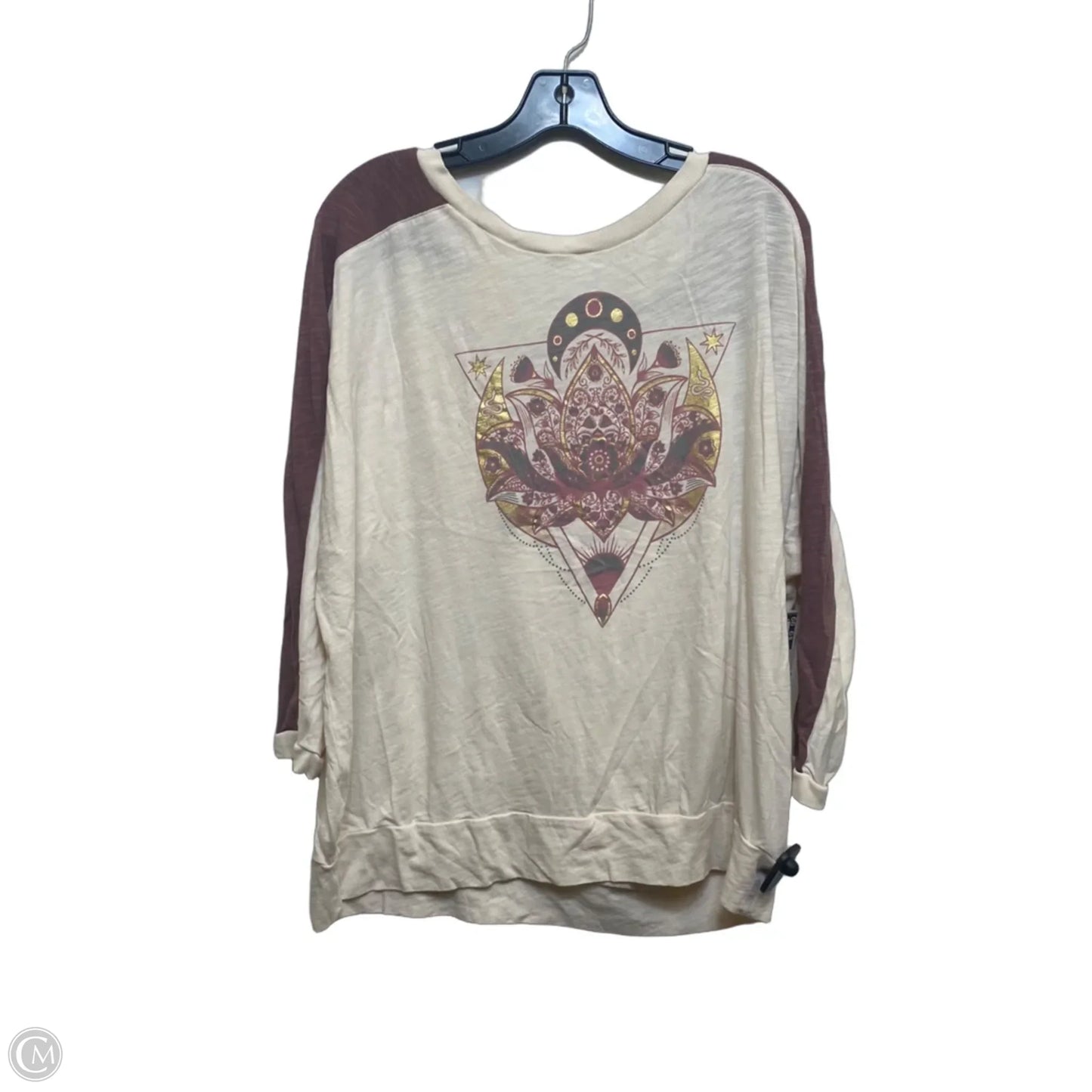 Top 3/4 Sleeve By Torrid In Cream, Size: 1x
