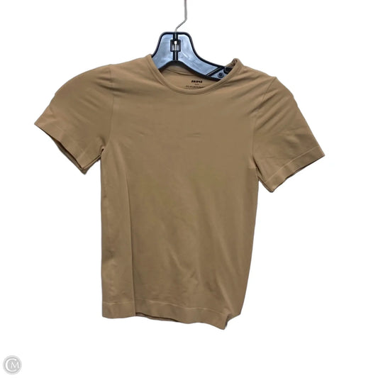 Top Short Sleeve Basic By Skims In Tan, Size: S