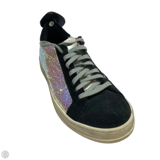 Shoes Designer By P448 In Black & Purple, Size: 6