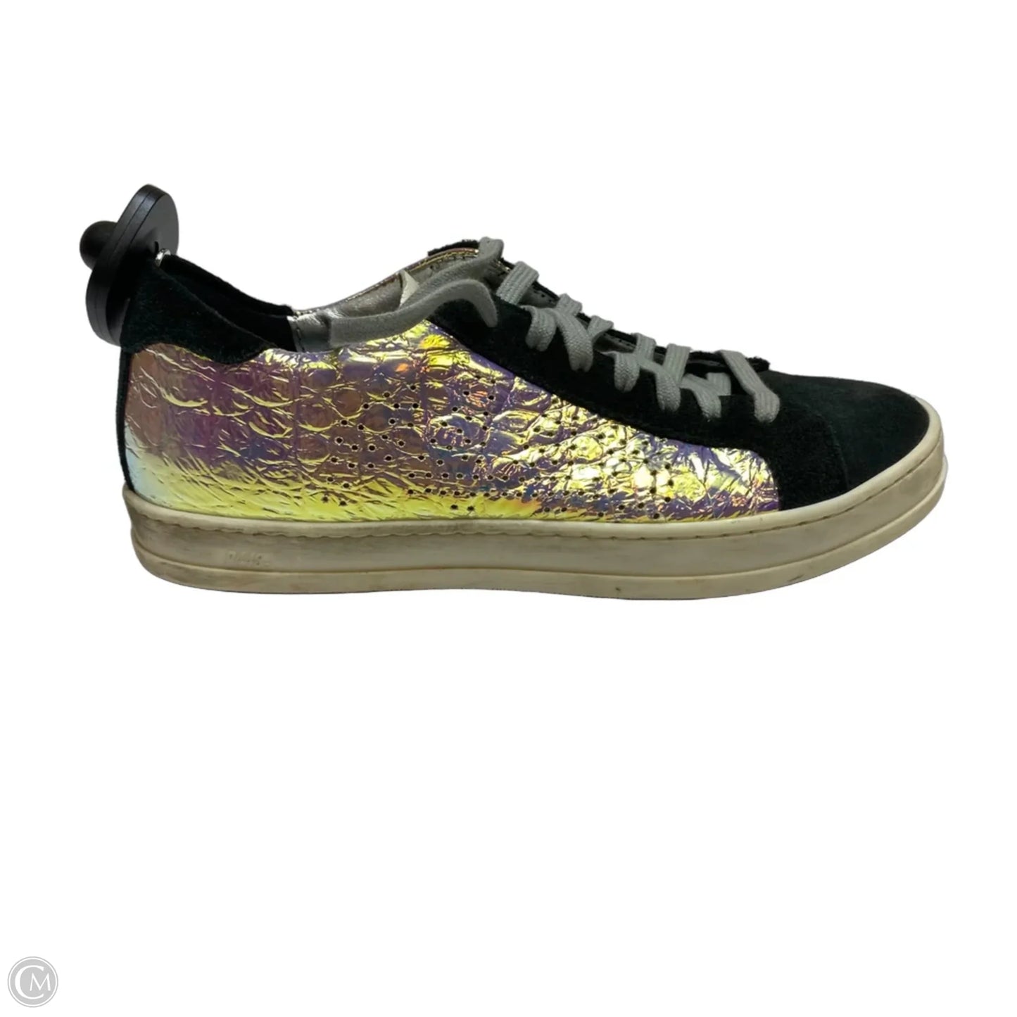 Shoes Designer By P448 In Black & Purple, Size: 6
