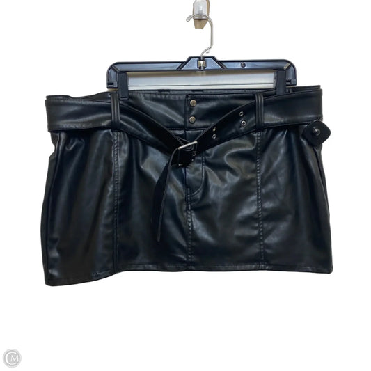 Skirt Mini & Short By Divided In Black, Size: 1x