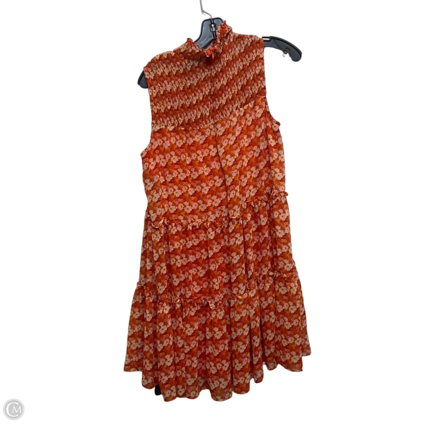 Dress Casual Short By Taylor In Orange, Size: M