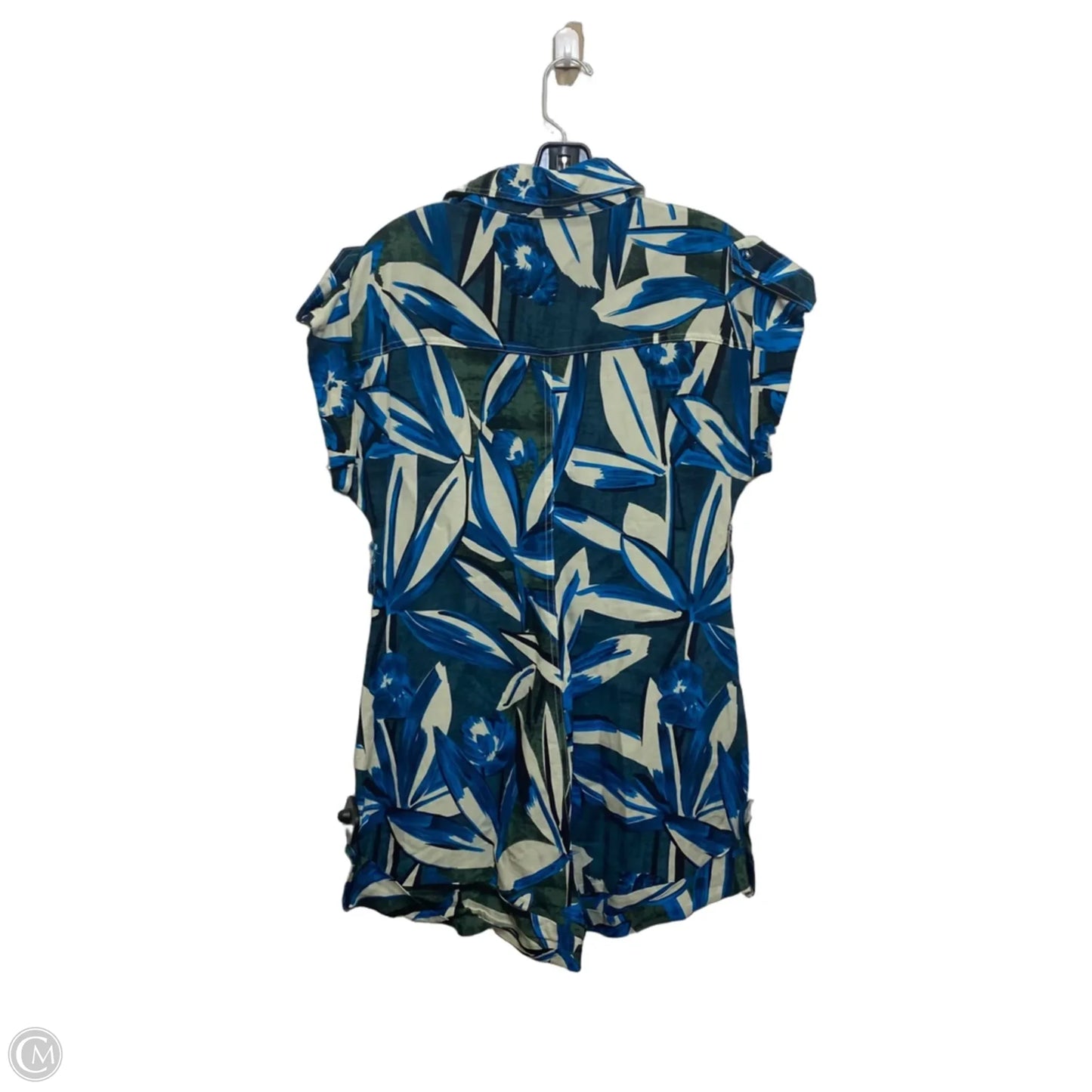 Romper By Love + Harmony In Blue & Green, Size: M