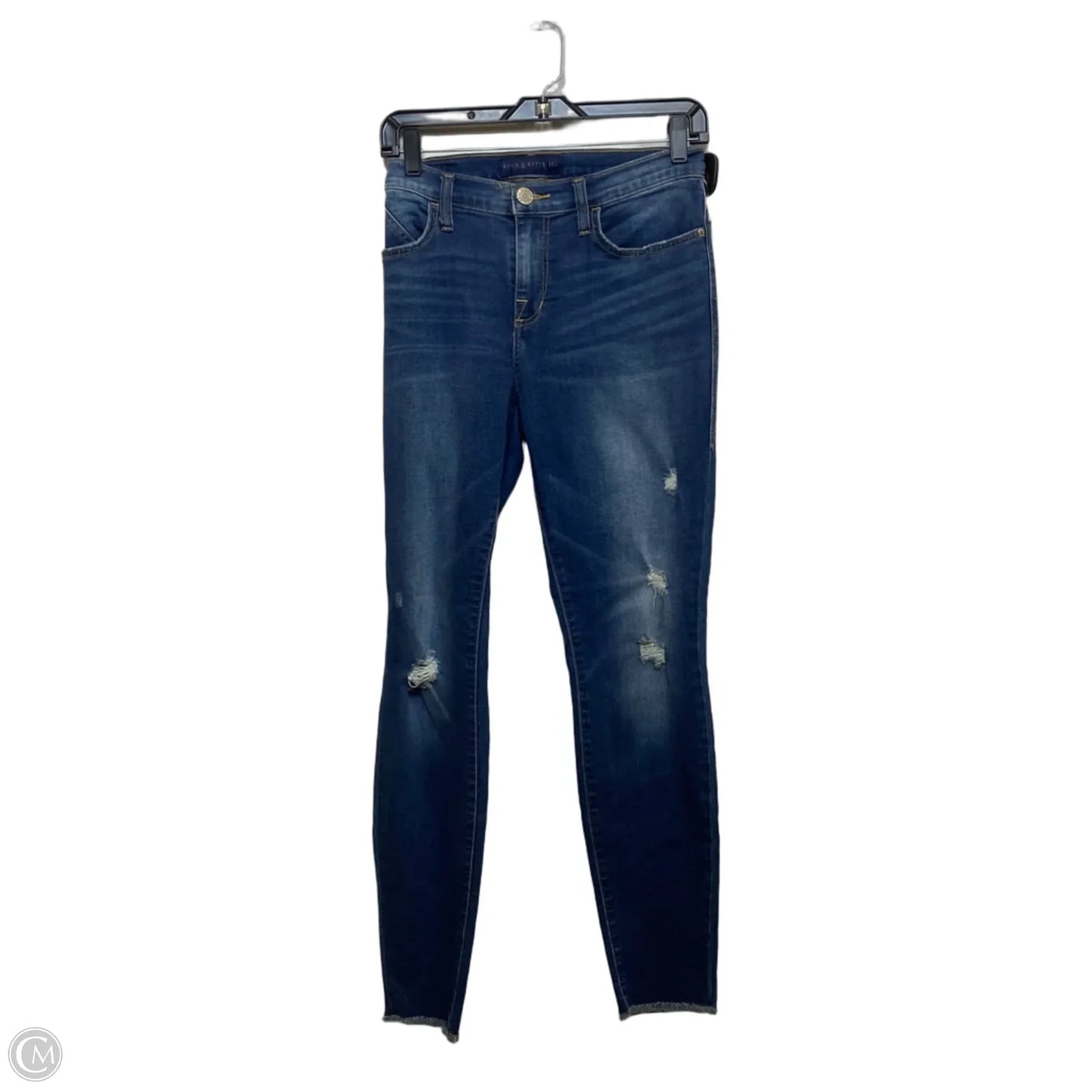 Jeans Skinny By Rock And Republic In Blue Denim, Size: 10