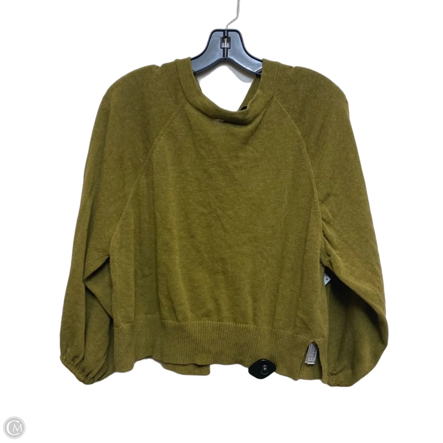Top Long Sleeve By Zara In Green, Size: M