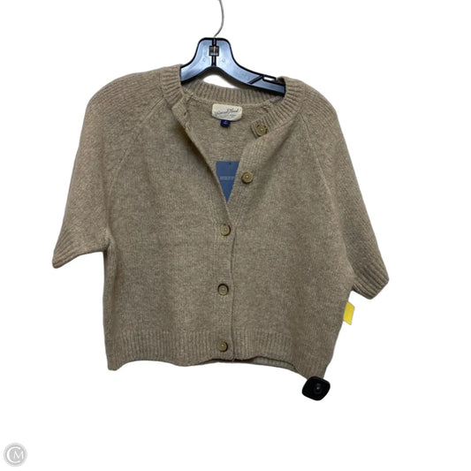 Sweater Short Sleeve By Universal Thread In Tan, Size: M