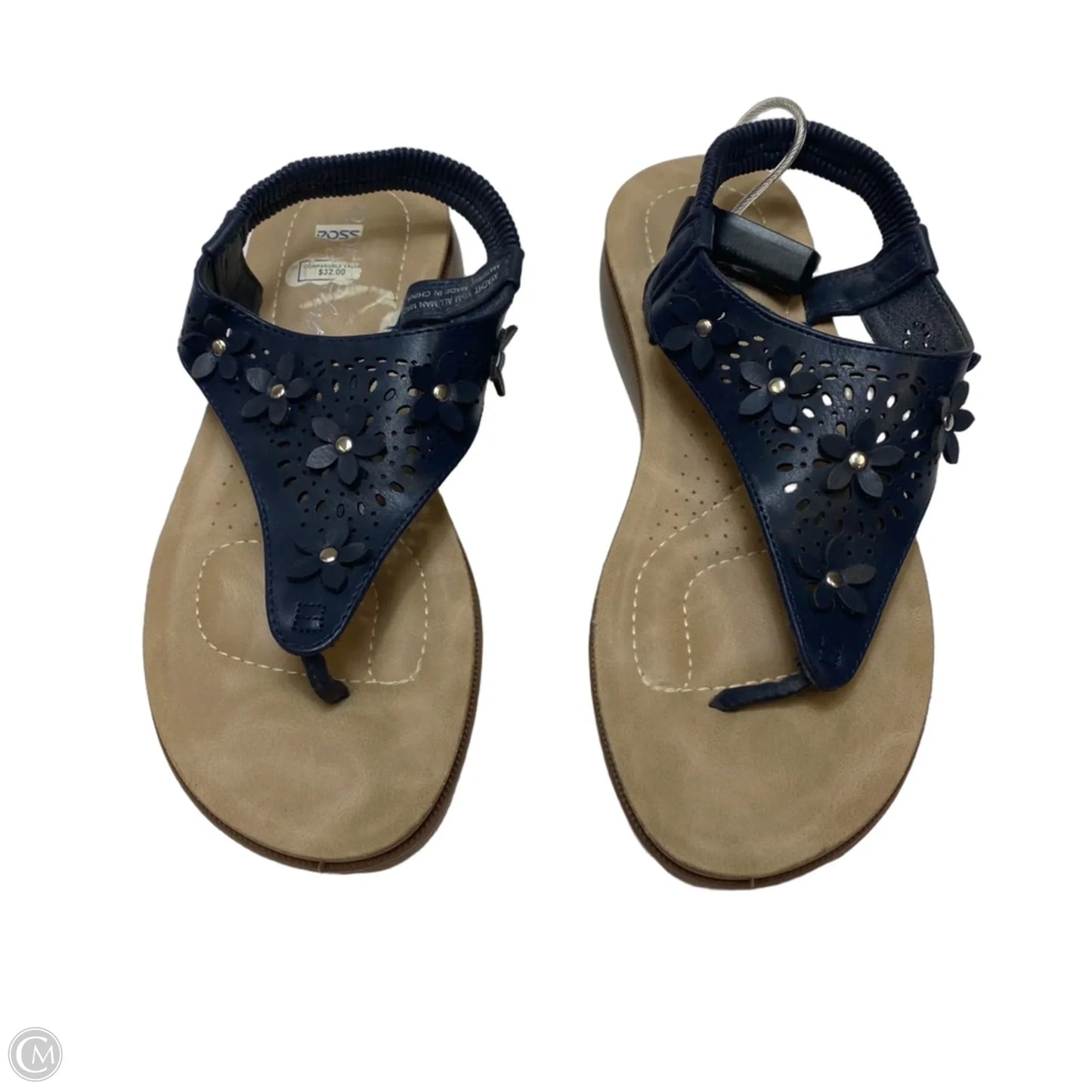 Sandals Flats By Annie Comfort In Navy, Size: 5.5