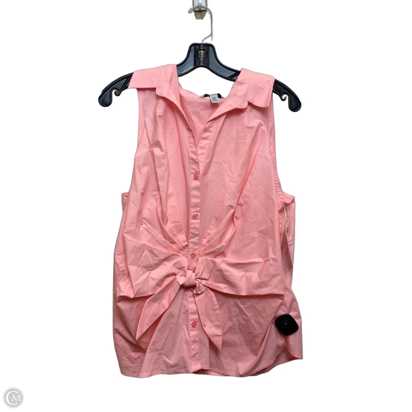 Top Sleeveless By Nine West In Pink, Size: Xxl