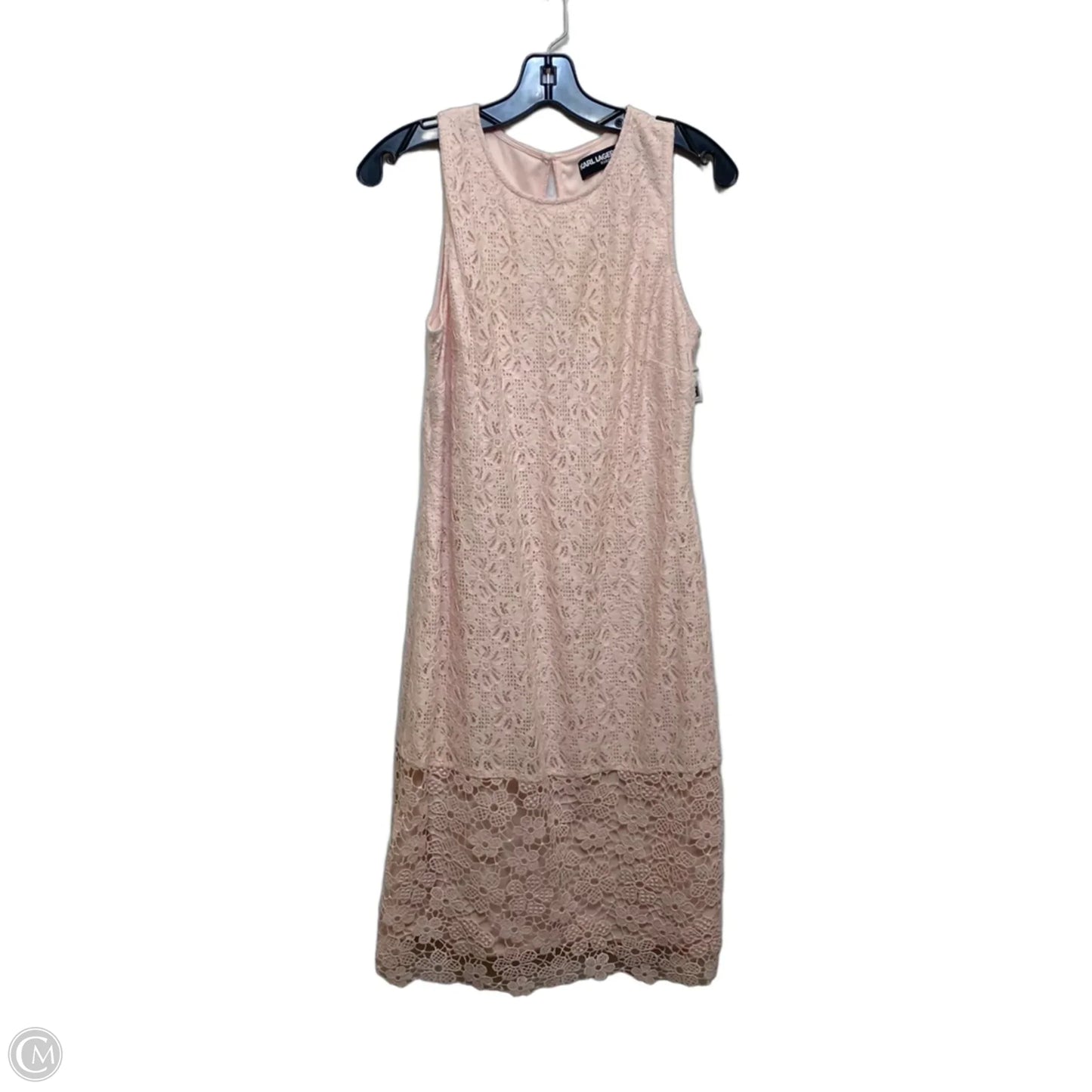 Dress Designer By Karl Lagerfeld In Pink, Size: M