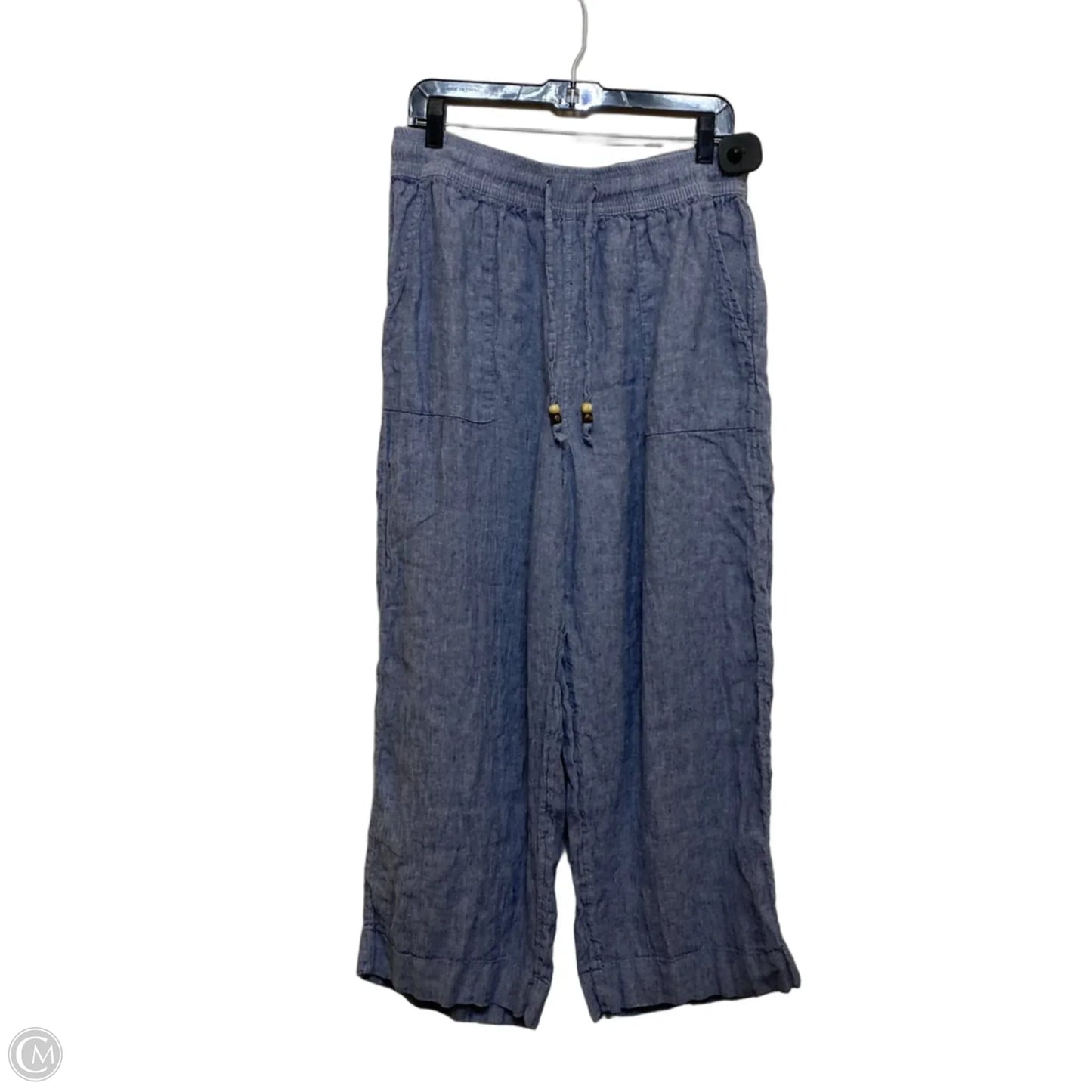 Pants Linen By Martha Stewart Collection In Blue, Size: Xl