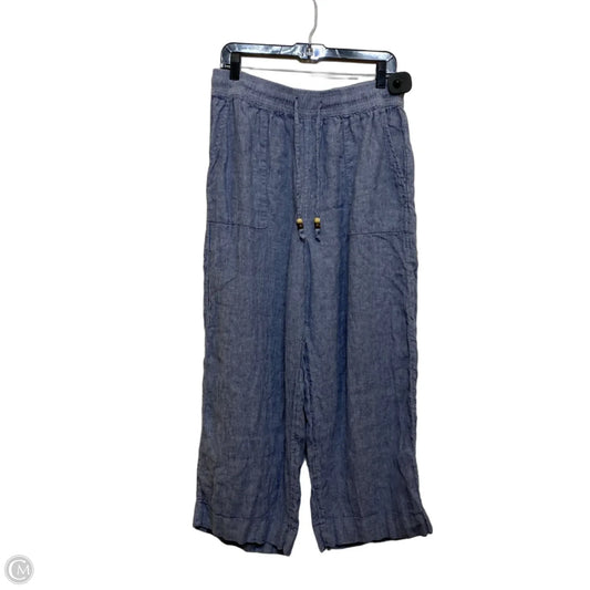 Pants Linen By Martha Stewart Collection In Blue, Size: Xl