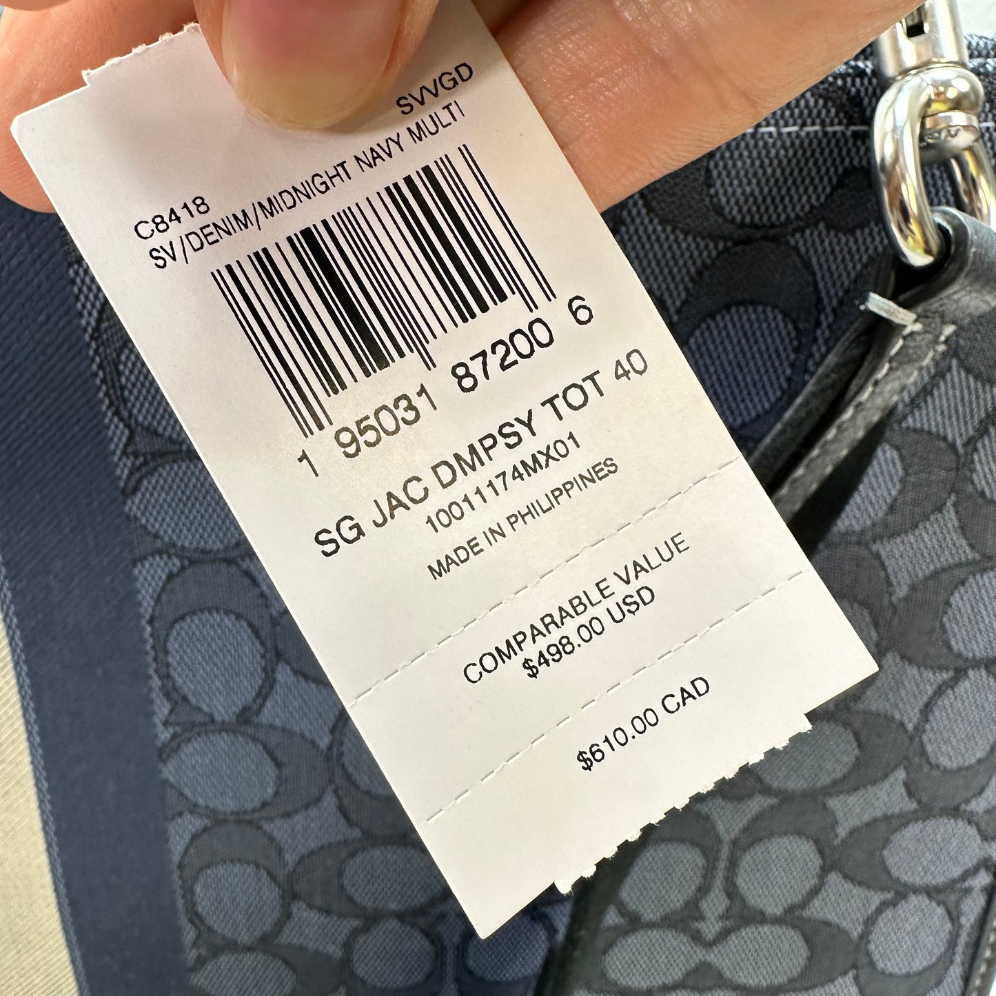 Tote Designer By Coach, Size: Large