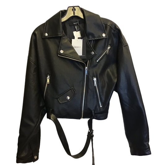 Black Jacket Moto Forever 21, Size S