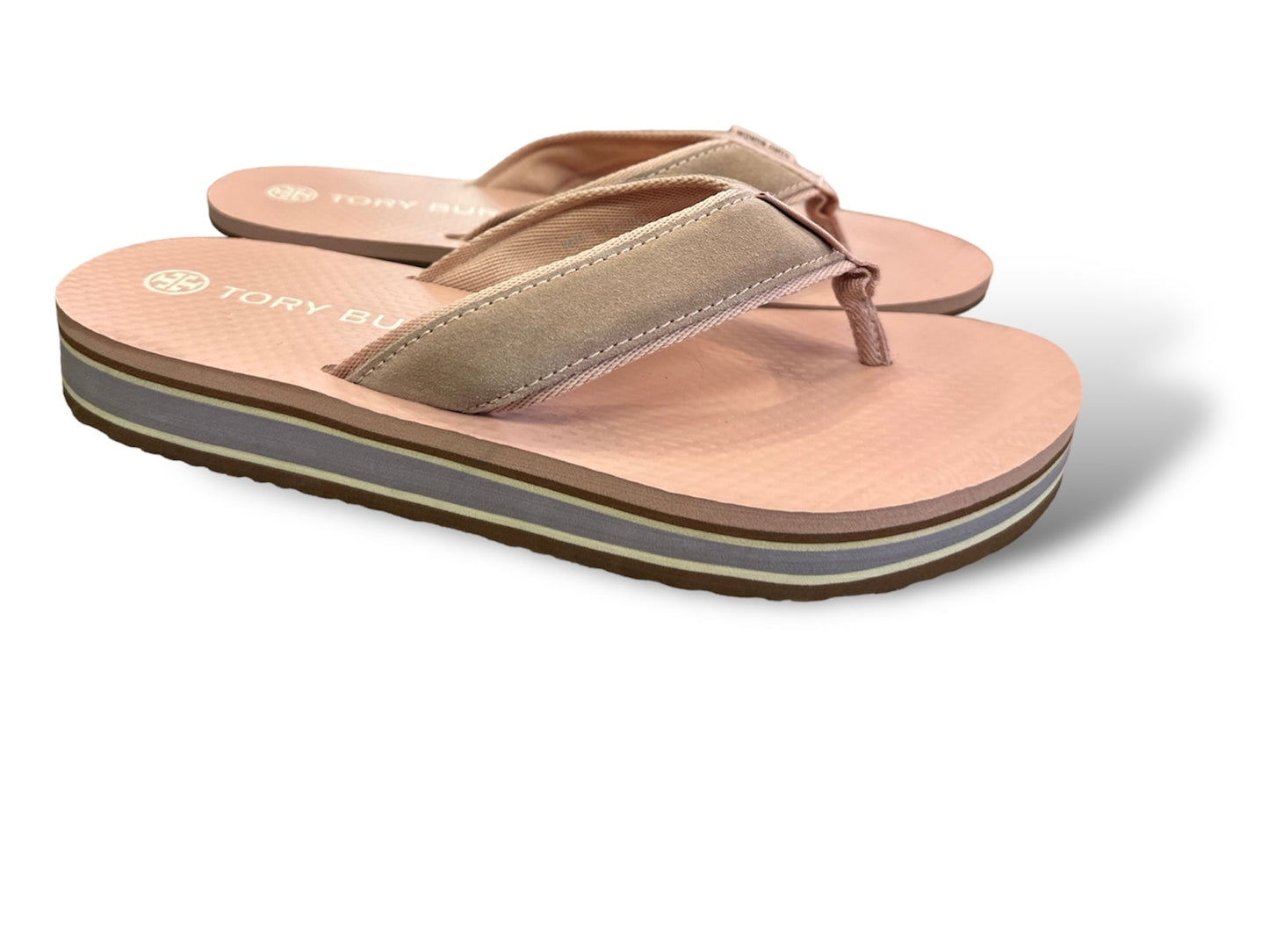 Pink Sandals Designer Tory Burch, Size 9