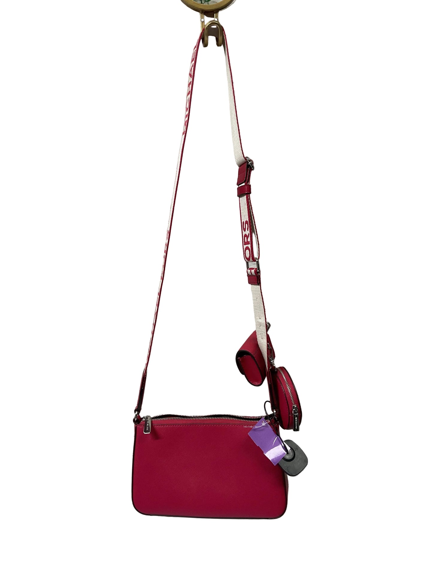 Crossbody Designer By Michael Kors In Red, Size:Small