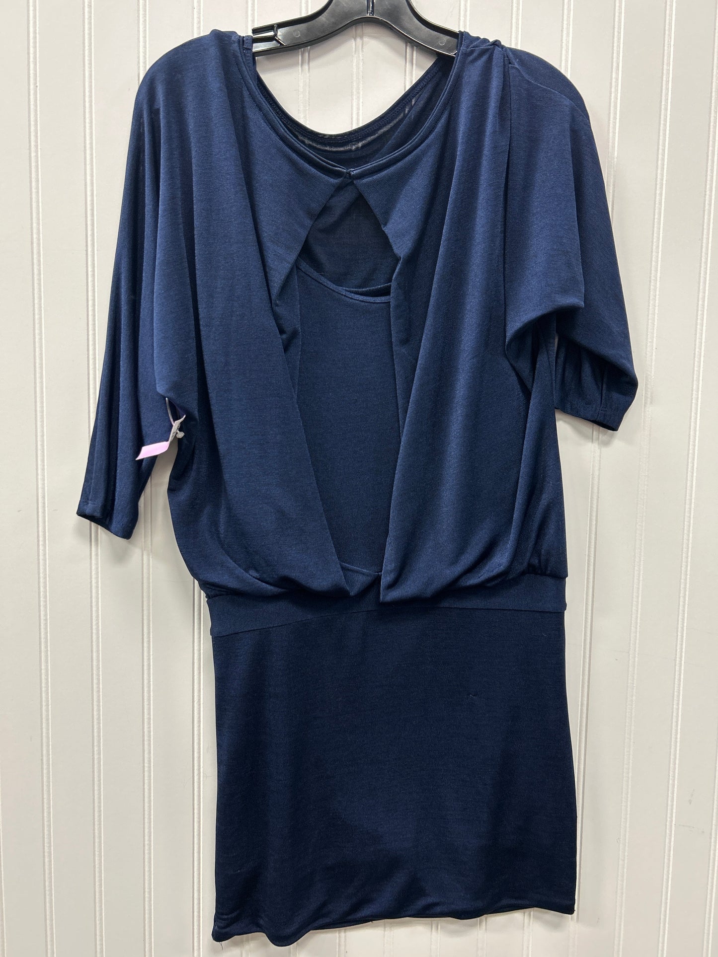 Dress Casual Midi By White House Black Market In Blue, Size:Xs