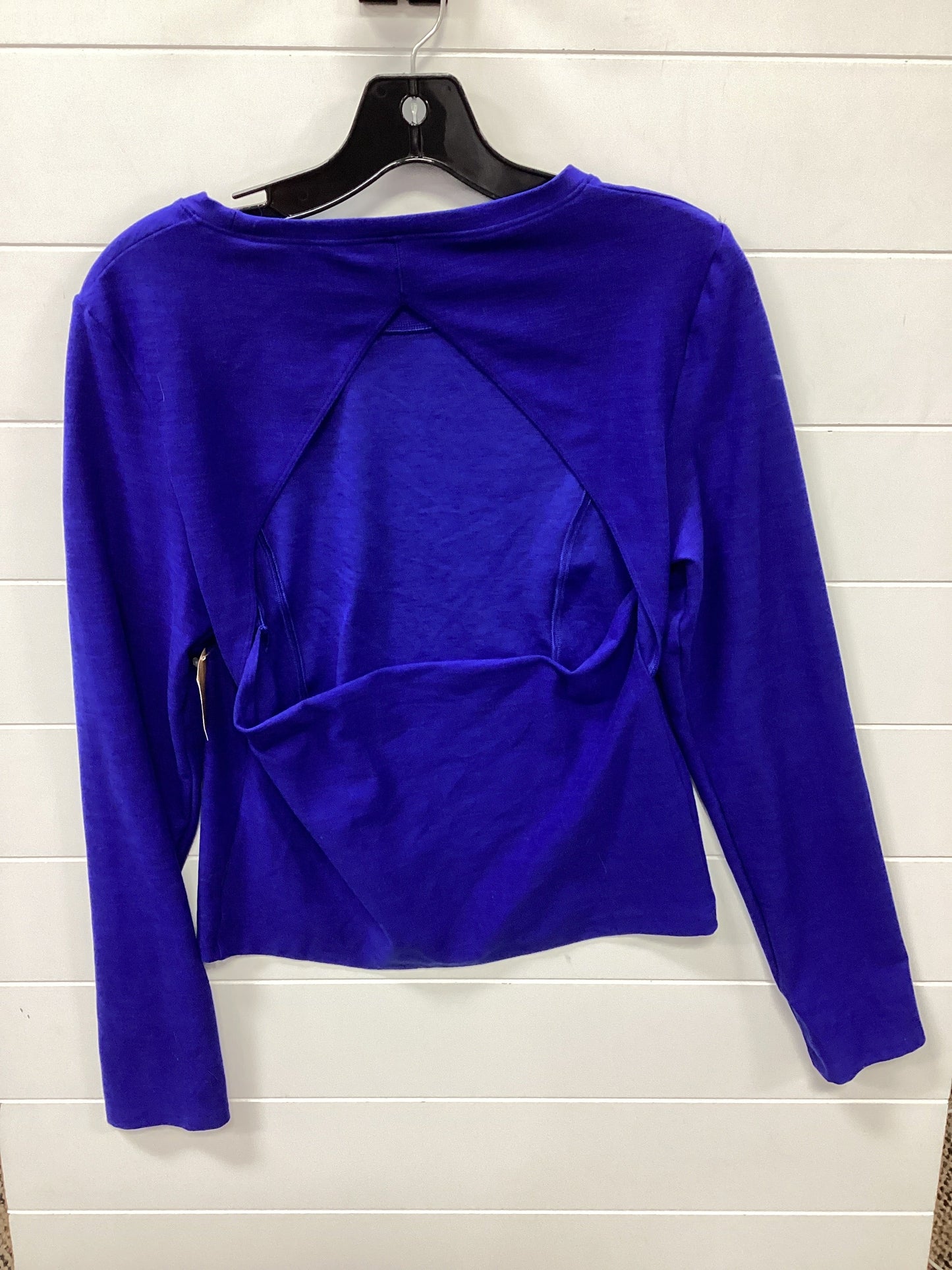 Athletic Top Ls Collar By Victorias Secret In Blue, Size:L