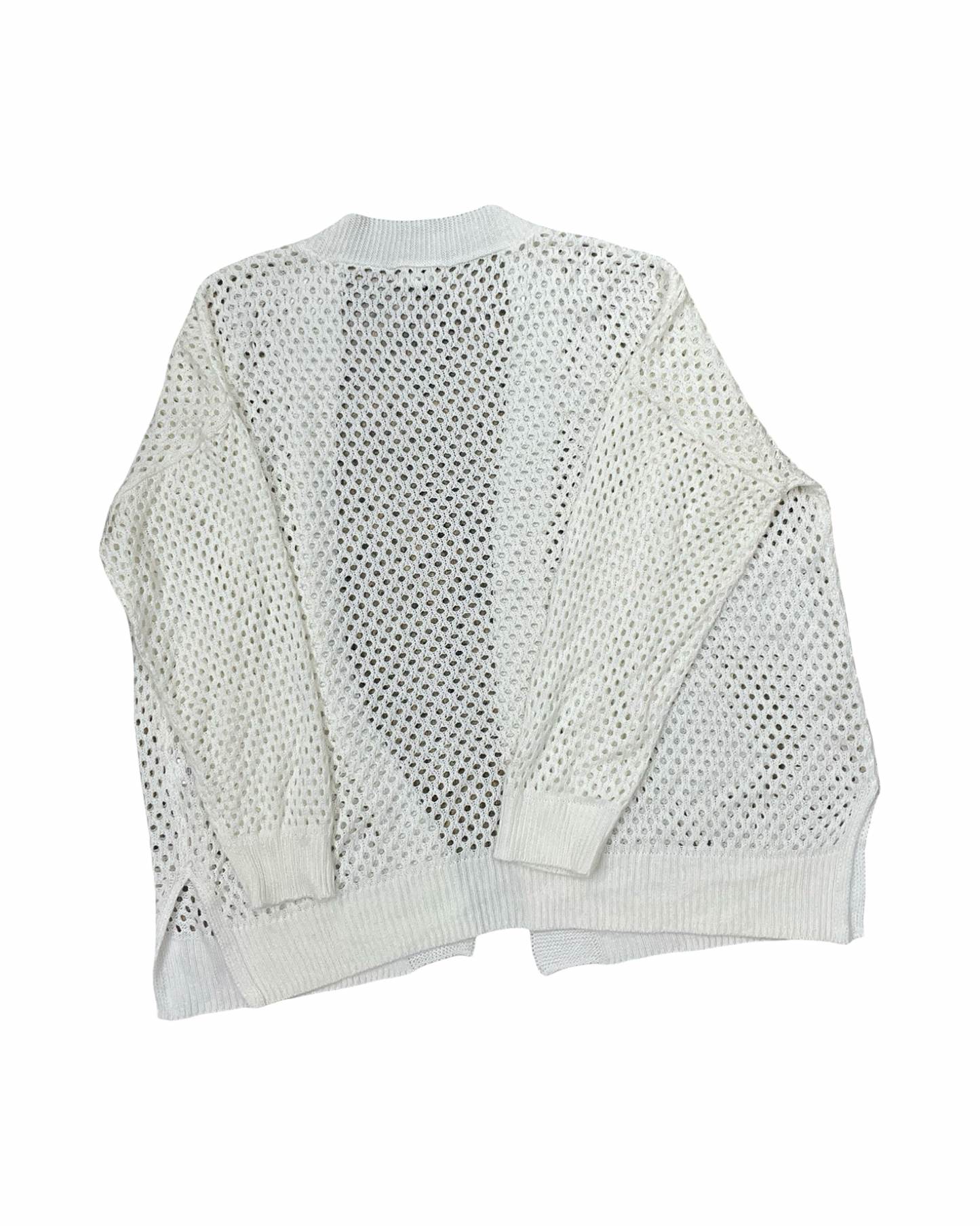 Cardigan By Clothes Mentor In White, Size:L
