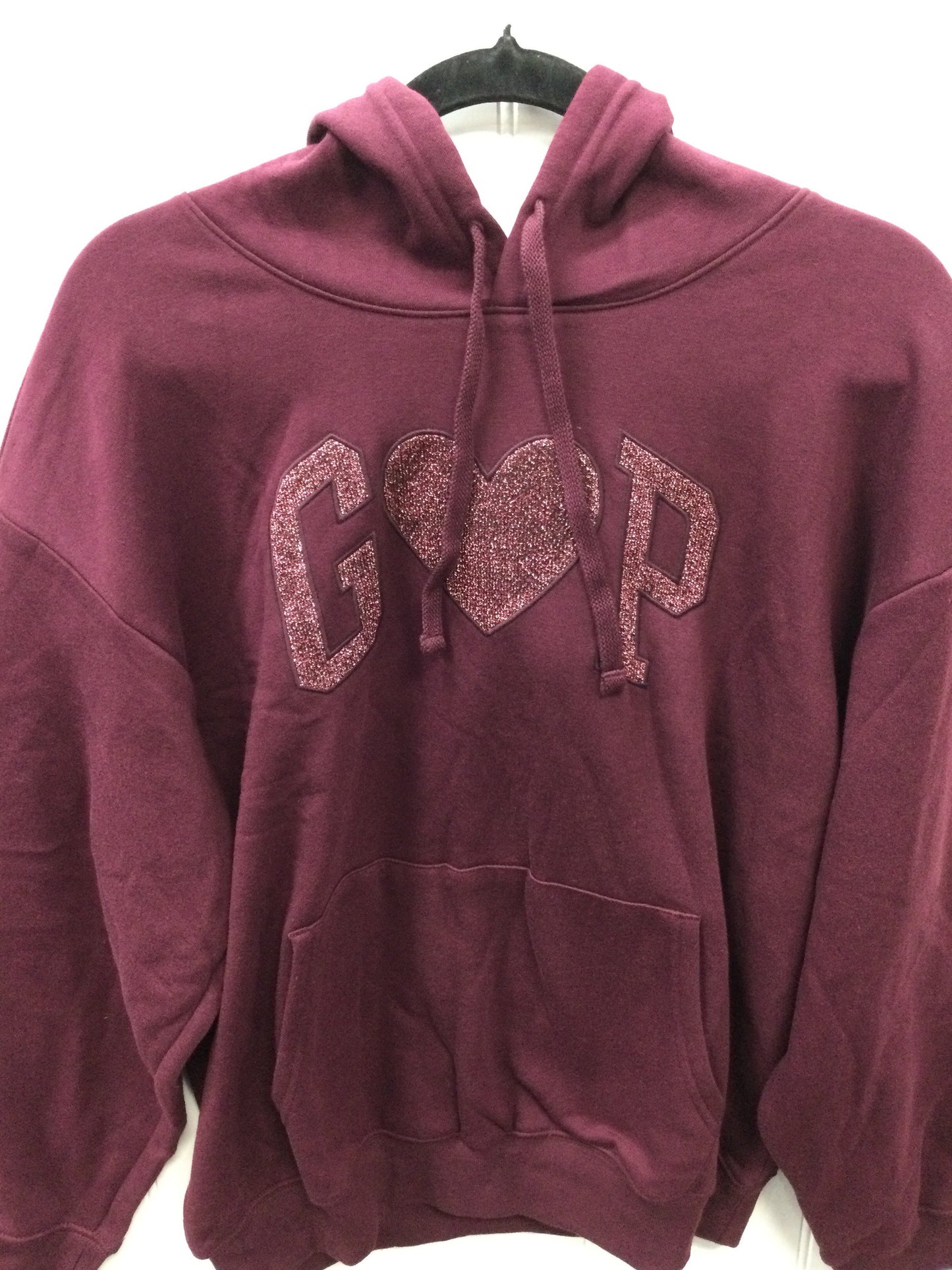 Sweatshirt Hoodie By Gap In Purple, Size:L