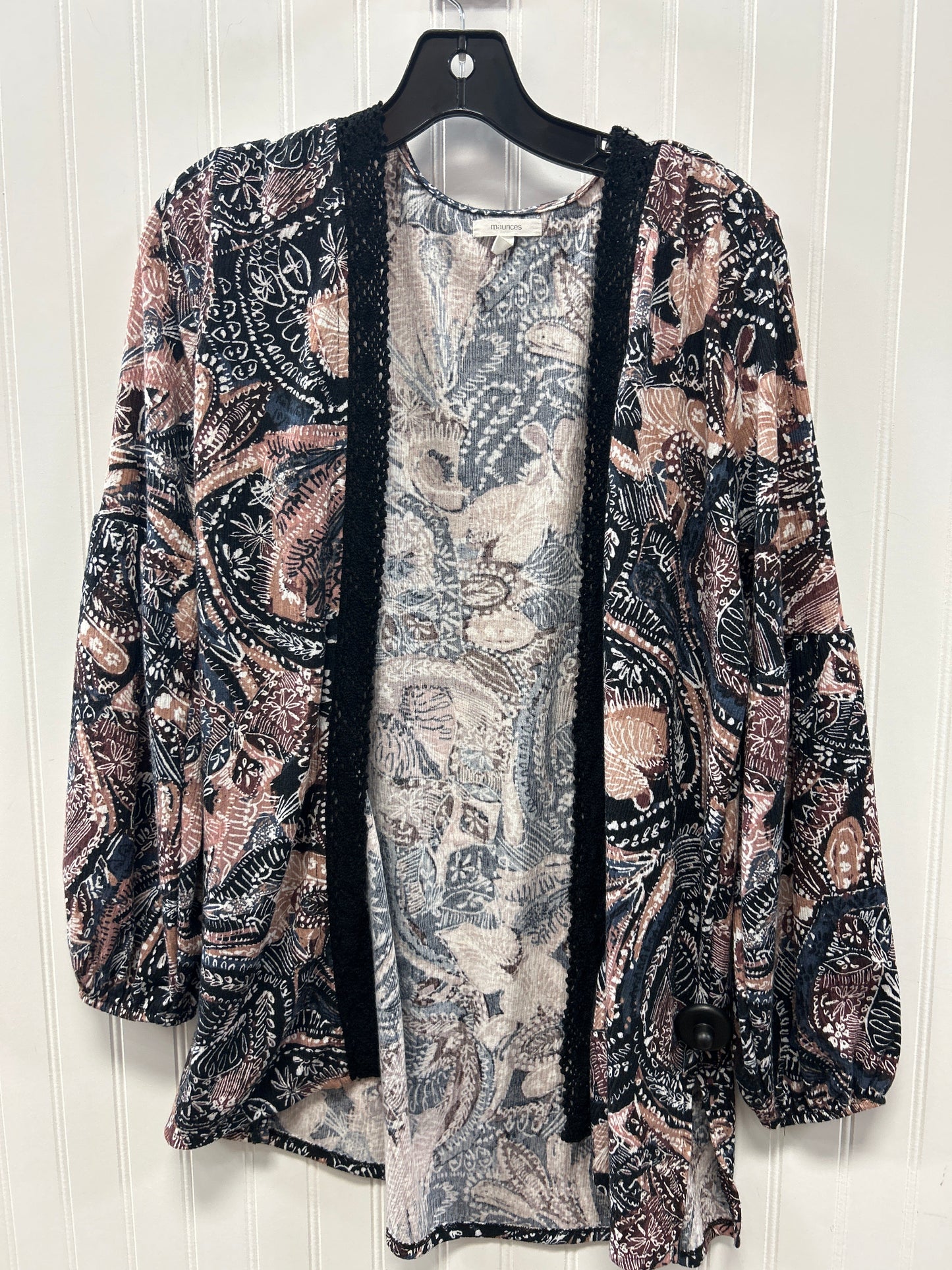 Kimono By Maurices In Black & Pink, Size:M
