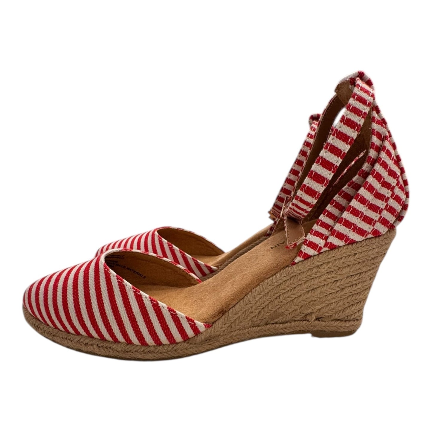 Shoes Heels Wedge By White Mountain In Red & White, Size:6