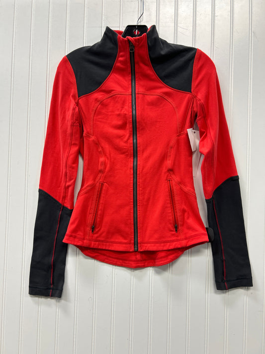 Athletic Jacket By Lululemon In Grey & Pink, Size:Xs