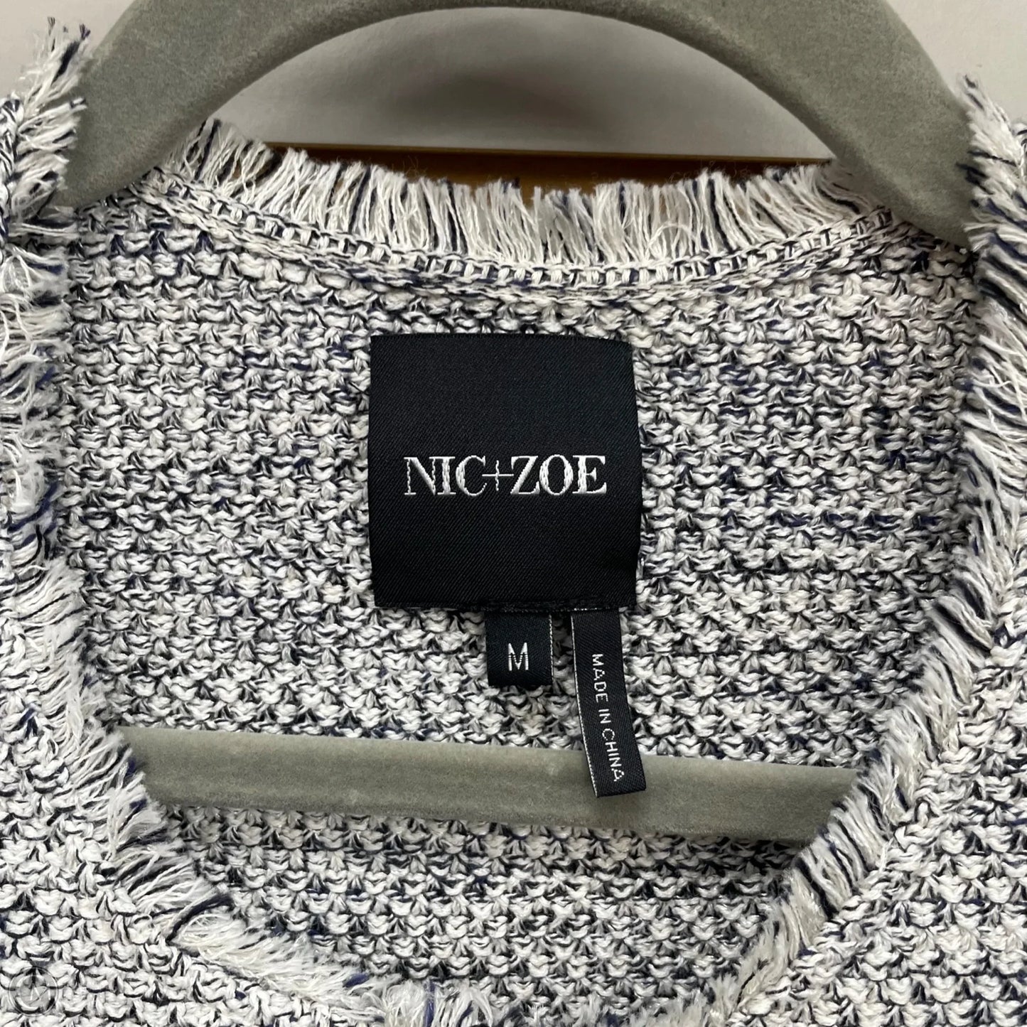 Blazer By Nic + Zoe In Blue & White, Size: M